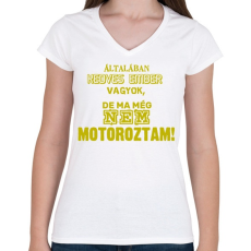 PRINTFASHION KEDVES - Női V-nyakú póló - Fehér
