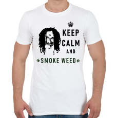 PRINTFASHION KEEP CALM2 - Férfi póló - Fehér
