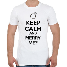 PRINTFASHION KEEP CALM2.png - Férfi póló - Fehér férfi póló