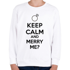 PRINTFASHION KEEP CALM2.png - Gyerek pulóver - Fehér gyerek pulóver, kardigán