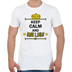 PRINTFASHION Keep calm and save lives - Férfi póló - Fehér