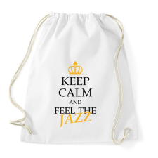 PRINTFASHION Keep calm - Jazz - Sportzsák, Tornazsák - Fehér tornazsák