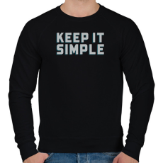 PRINTFASHION Keep it simple - Férfi pulóver - Fekete