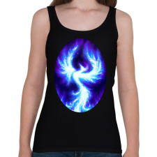 PRINTFASHION Kék Főnix - Női atléta - Fekete női trikó