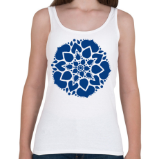 PRINTFASHION Kék mandala - Női atléta - Fehér