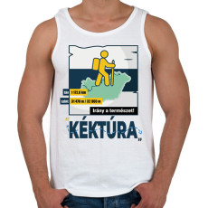 PRINTFASHION Kéktúra - Férfi atléta - Fehér
