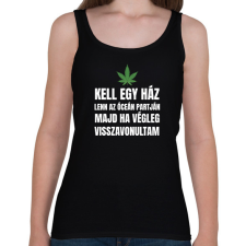 PRINTFASHION Kell egy ház lenn az óceán partján 2 - Női atléta - Fekete női trikó