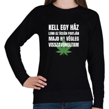 PRINTFASHION Kell egy ház lenn az óceán partján 3 - Női pulóver - Fekete női pulóver, kardigán