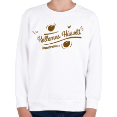 PRINTFASHION Kellemes Húsvéti Ünnepeket - Gyerek pulóver - Fehér