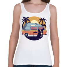 PRINTFASHION Kempingezés - Női atléta - Fehér