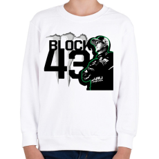 PRINTFASHION Ken Block zöld - Gyerek pulóver - Fehér