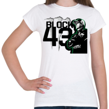PRINTFASHION Ken Block zöld - Női póló - Fehér női póló