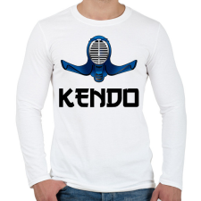PRINTFASHION KENDO - Férfi hosszú ujjú póló - Fehér férfi póló