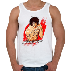 PRINTFASHION kengan ashura - Férfi atléta - Fehér