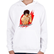 PRINTFASHION kengan ashura - Gyerek kapucnis pulóver - Fehér gyerek pulóver, kardigán