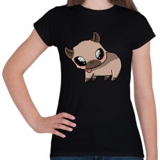 PRINTFASHION Kenny, a capybara - Női póló - Fekete
