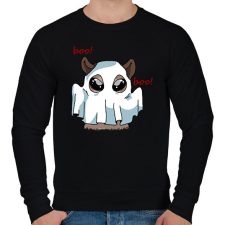 PRINTFASHION Kenny, a capybara szellem jelmezben - Férfi pulóver - Fekete férfi pulóver, kardigán