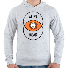 PRINTFASHION Kenny - Férfi kapucnis pulóver - Sport szürke