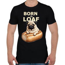 PRINTFASHION Kenyér mopsz - Férfi póló - Fekete férfi póló