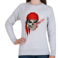 PRINTFASHION Kerchief koponya - Női pulóver - Sport szürke női pulóver, kardigán