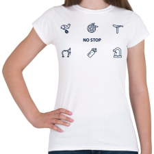 PRINTFASHION Kerékpár alkatrészek - Női póló - Fehér női póló