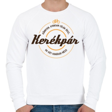 PRINTFASHION kerekpar-brown-orange - Férfi pulóver - Fehér