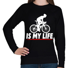 PRINTFASHION Kerékpáros póló - Női pulóver - Fekete
