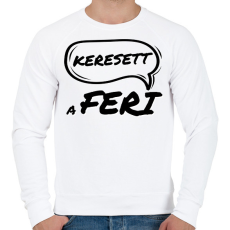 PRINTFASHION KERESETT A FERI - Férfi pulóver - Fehér