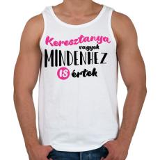 PRINTFASHION Keresztanya vagyok - fekete - Férfi atléta - Fehér