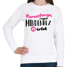 PRINTFASHION Keresztanya vagyok - fekete - Női pulóver - Fehér női pulóver, kardigán