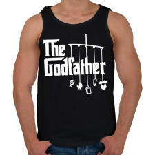 PRINTFASHION Keresztapa - The Godfather - Férfi atléta - Fekete atléta, trikó