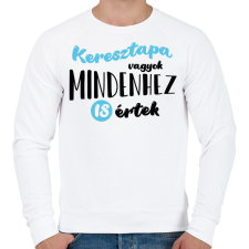 PRINTFASHION Keresztapa vagyok - fekete - Férfi pulóver - Fehér férfi pulóver, kardigán