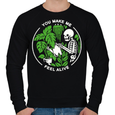 PRINTFASHION Kertész élet - Férfi pulóver - Fekete