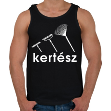 PRINTFASHION Kertész - Férfi atléta - Fekete