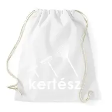 PRINTFASHION Kertész - Sportzsák, Tornazsák - Fehér tornazsák