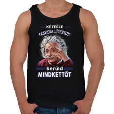 PRINTFASHION Kerüld mindkettőt! - Férfi atléta - Fekete atléta, trikó