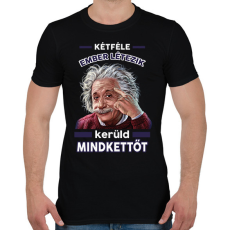 PRINTFASHION Kerüld mindkettőt! - Férfi póló - Fekete