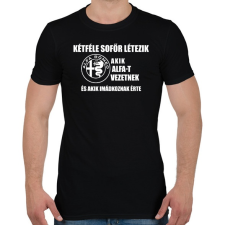 PRINTFASHION Kétféle Alfa Sofőr - Férfi póló - Fekete férfi póló