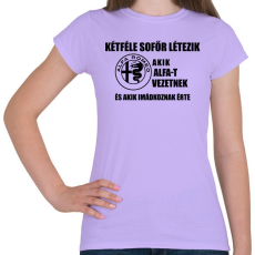 PRINTFASHION Kétféle Alfa Sofőr - Női póló - Viola