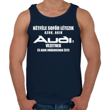 PRINTFASHION Kétféle Audi Sofőr - Férfi atléta - Sötétkék atléta, trikó