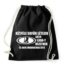PRINTFASHION Kétféle sofőr: Lada - Sportzsák, Tornazsák - Fekete tornazsák