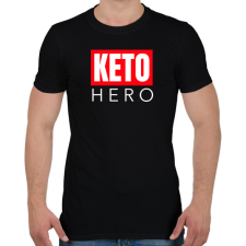 PRINTFASHION KETO HERO - Férfi póló - Fekete férfi póló