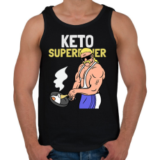 PRINTFASHION KETO SUPERPOWER - Férfi atléta - Fekete