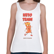 PRINTFASHION ketoteam - Női atléta - Fehér női trikó