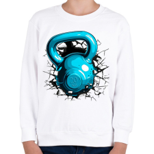 PRINTFASHION Kettleball - Gyerek pulóver - Fehér gyerek pulóver, kardigán