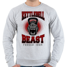 PRINTFASHION Kettlebell szörny - Férfi pulóver - Sport szürke férfi pulóver, kardigán