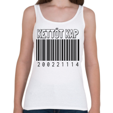 PRINTFASHION Kettőt kap - Női atléta - Fehér női trikó