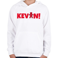 PRINTFASHION KEVIN2 - Gyerek kapucnis pulóver - Fehér