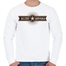 PRINTFASHION kezdo-anyuka-brown - Férfi pulóver - Fehér férfi pulóver, kardigán