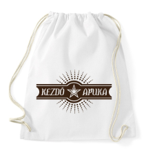 PRINTFASHION kezdo-apuka-brown - Sportzsák, Tornazsák - Fehér tornazsák
